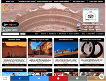 Tablet Screenshot of petranightstours.com